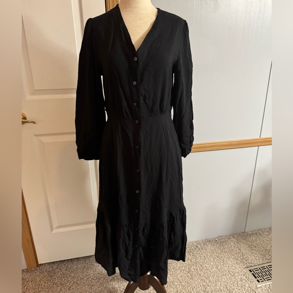 Uniqlo Black Long Sleeve Dress Size Small